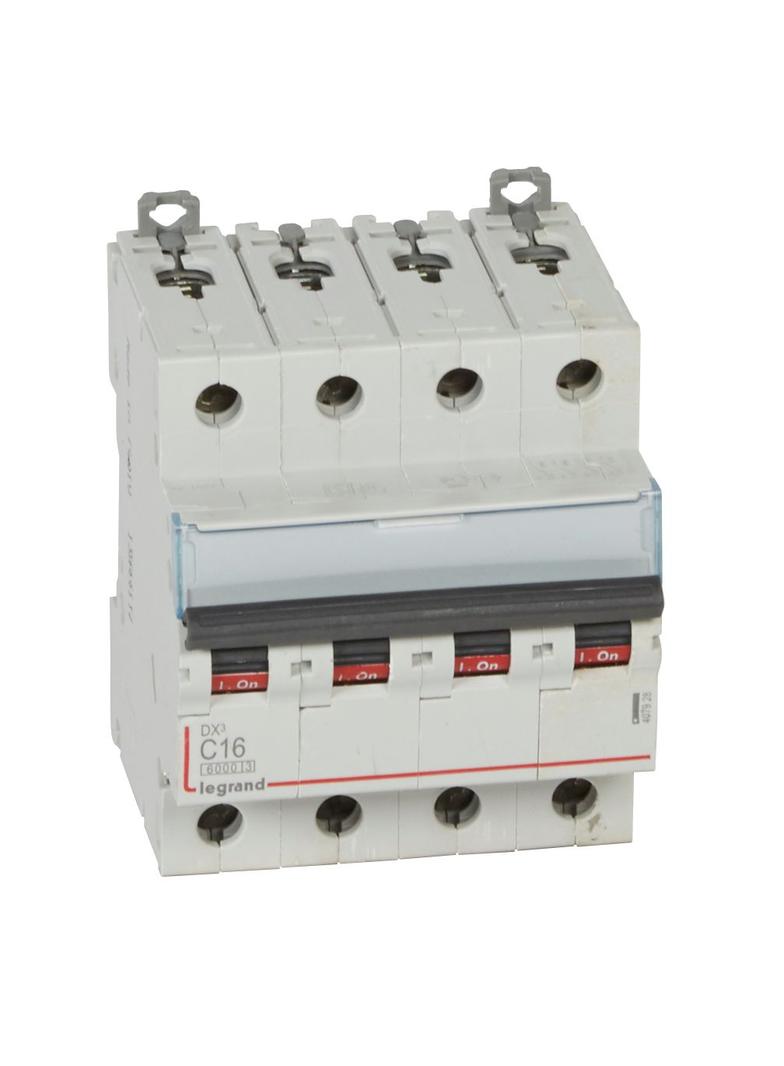 WYŁĄCZNIK NADPRĄDOWY S 304 4P C 16A 6000A SERII DX3, Legrand