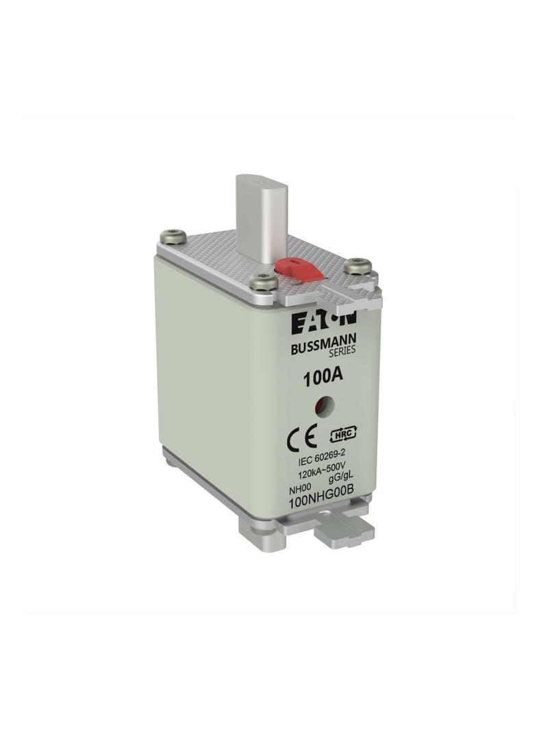 FUSE NH NH00 gG 100A 500V D.I. Wkładka NH00 100A 500V GL/GG podwójny wskaźnik 100NHG00B EATON