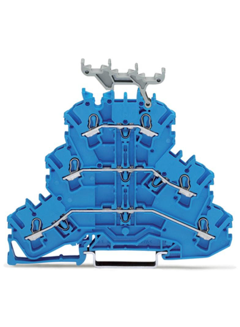 TOPJOBS złączka 3-piętrowa 2,5 mm2 N/N/N niebieska