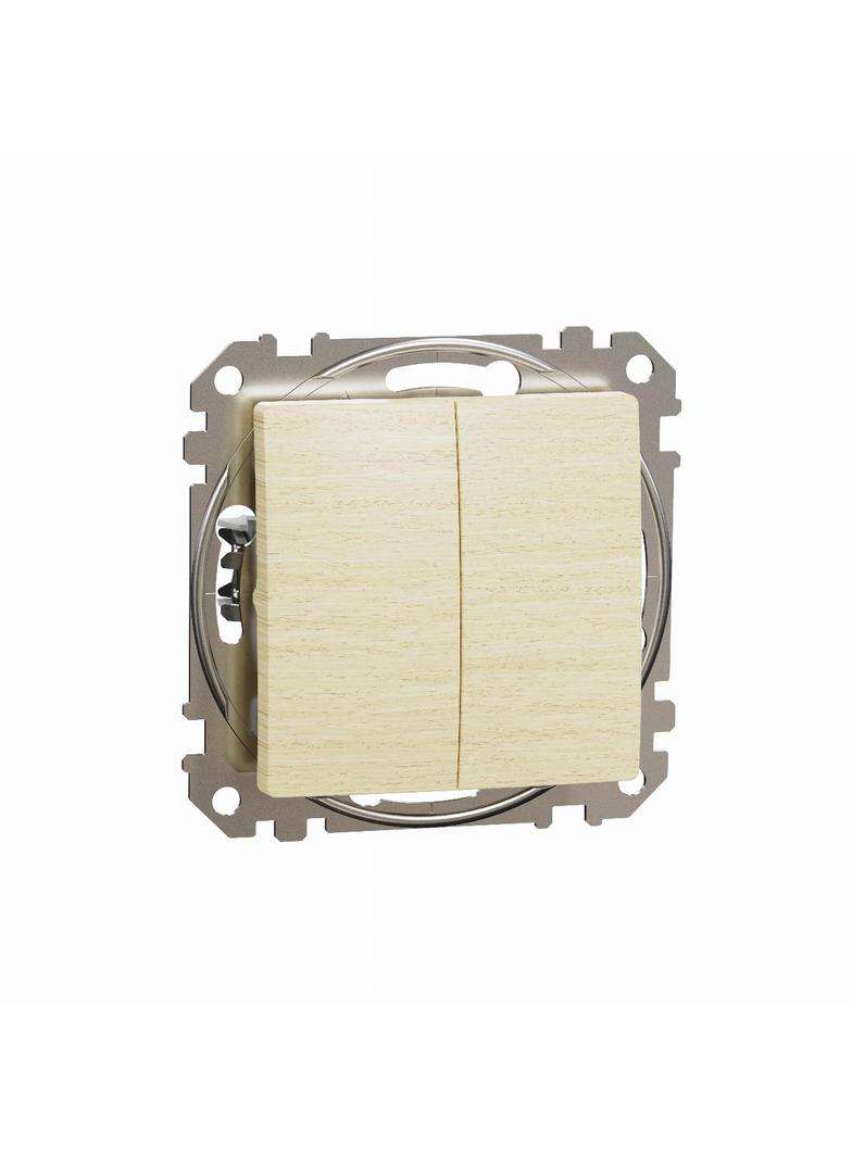 Sedna Design & Elements, przycisk podwójny, brzoza