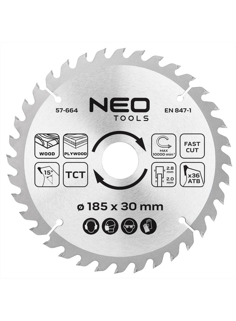 Tarcza do pilarki, widiowa, 185 x 30 mm, 36 zębów