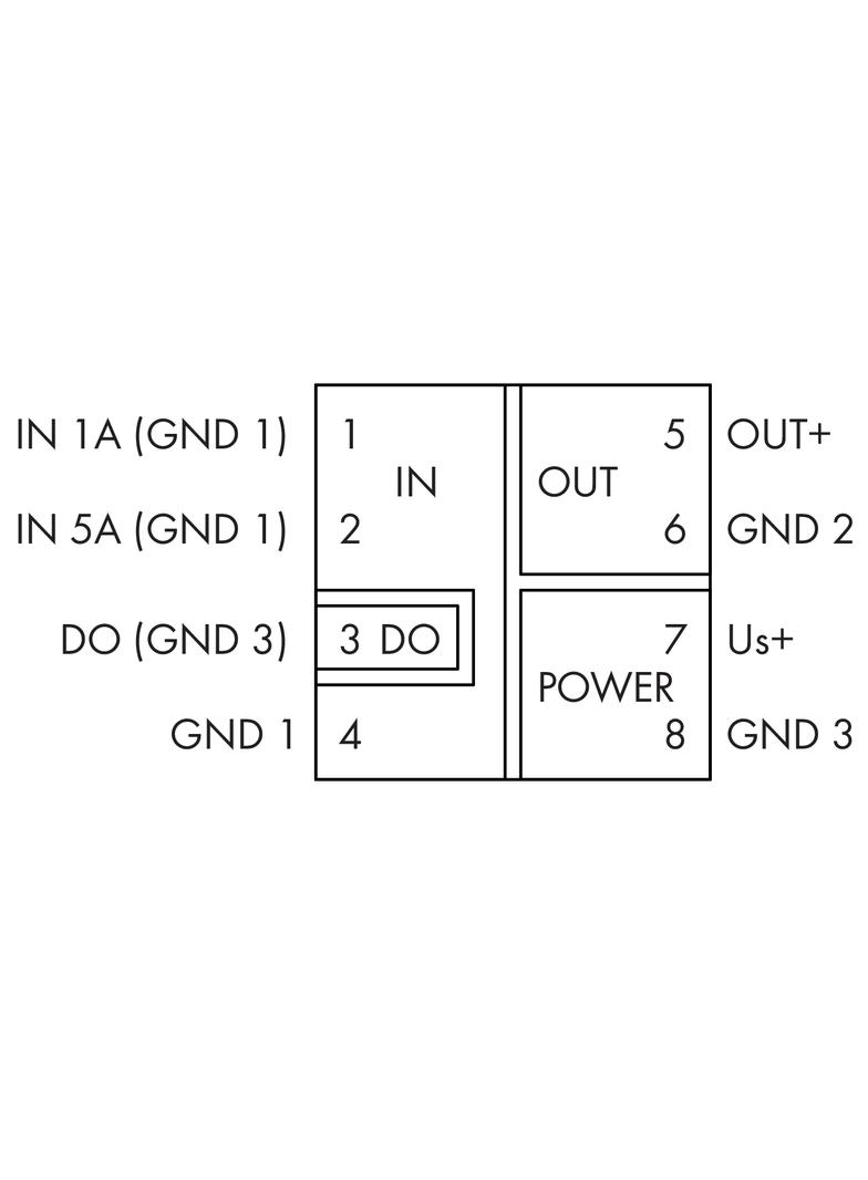 JUMPFLEX przetwornik pomiarowy prądu 5A AC/DC