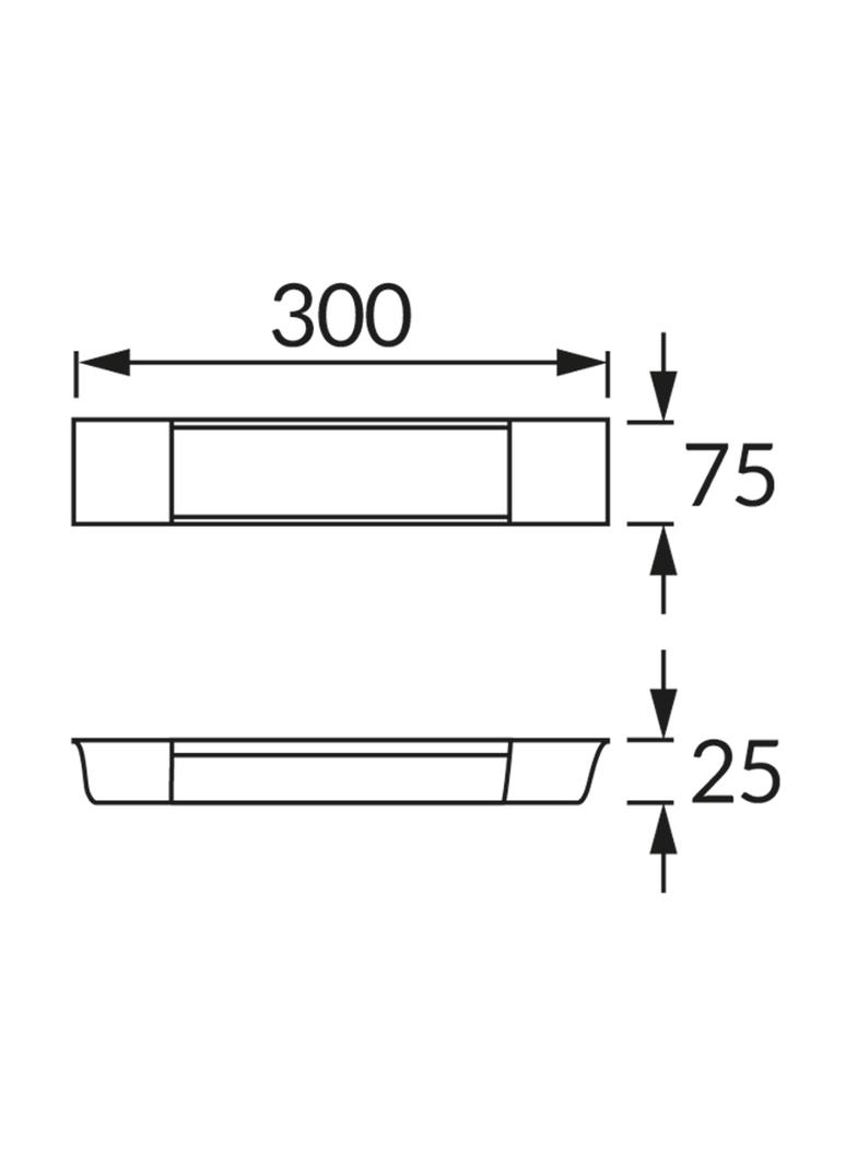 FLAT LED 10W 4000K   (30 cm - długość)    oświetleniowa oprawa liniowa