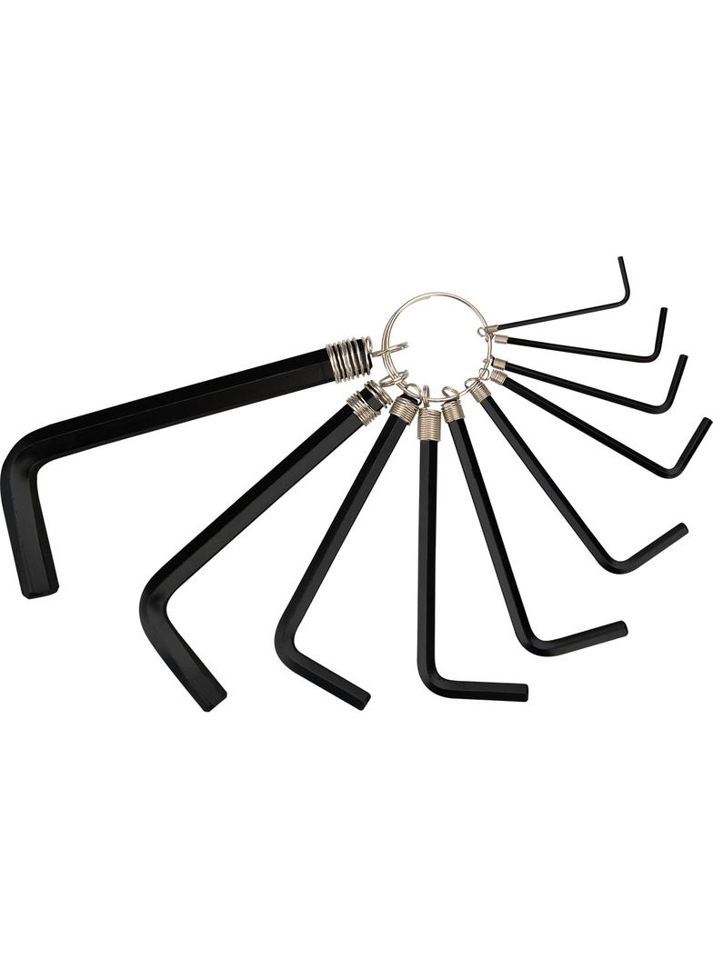 Klucze sześciokątne 1.5-10 mm, zestaw 10 szt.