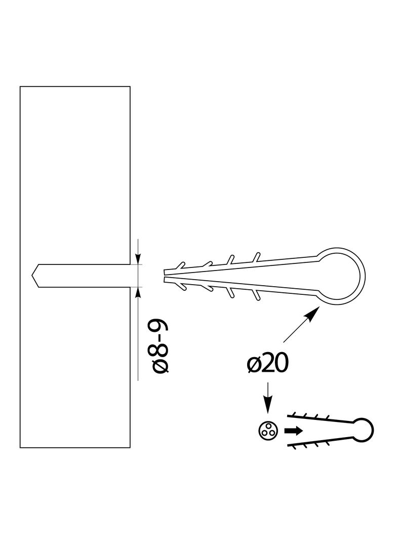 Uchwyt USMO-20 (50szt) 14.8 OPATÓWEK