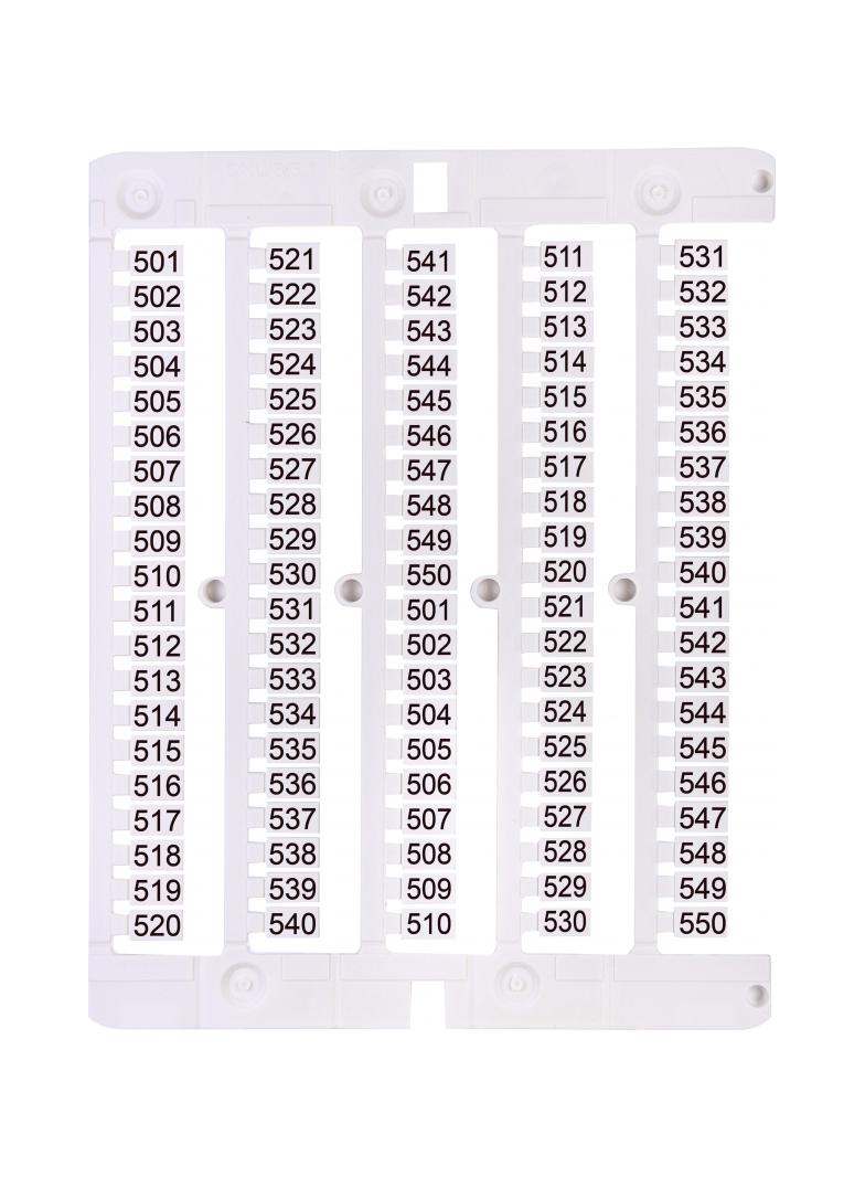 Oznacznik 501 do 550 (100 szt.) ES-NU0851501 003903087 ETI