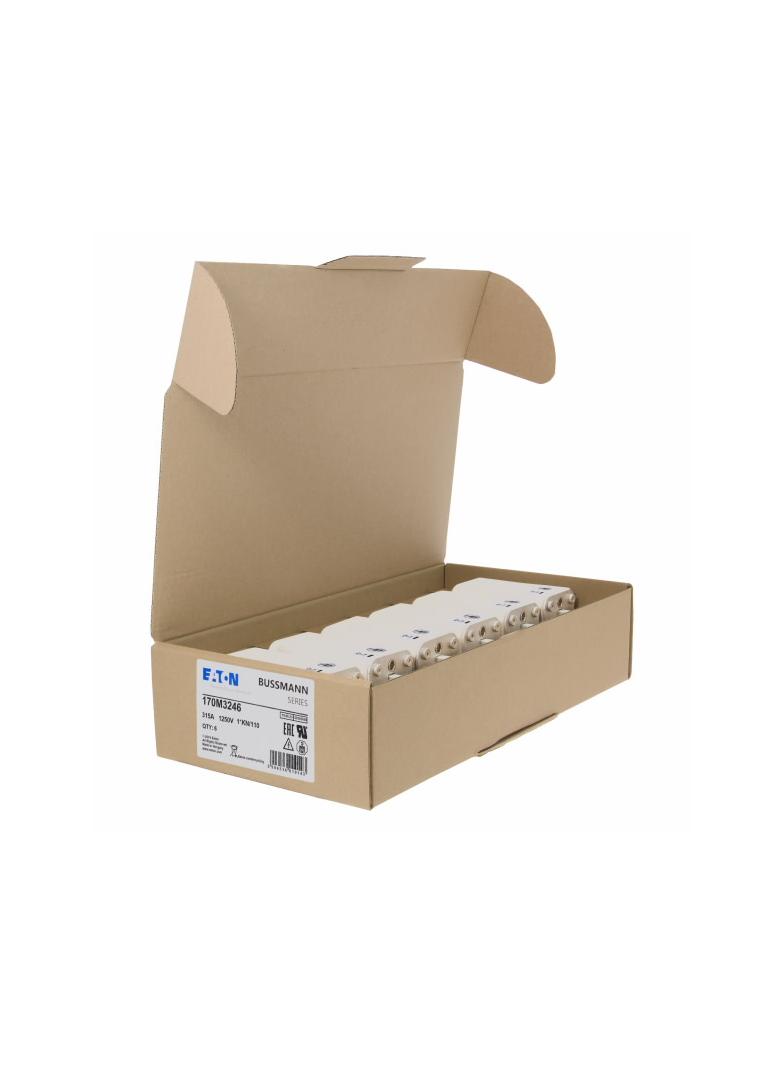 FUSE 315A 1250V 1*KN/110 AR CU Wkładka szybka 315A AC 1250V rozmiar 1 45x58x138 mm a 170M3246 EATON