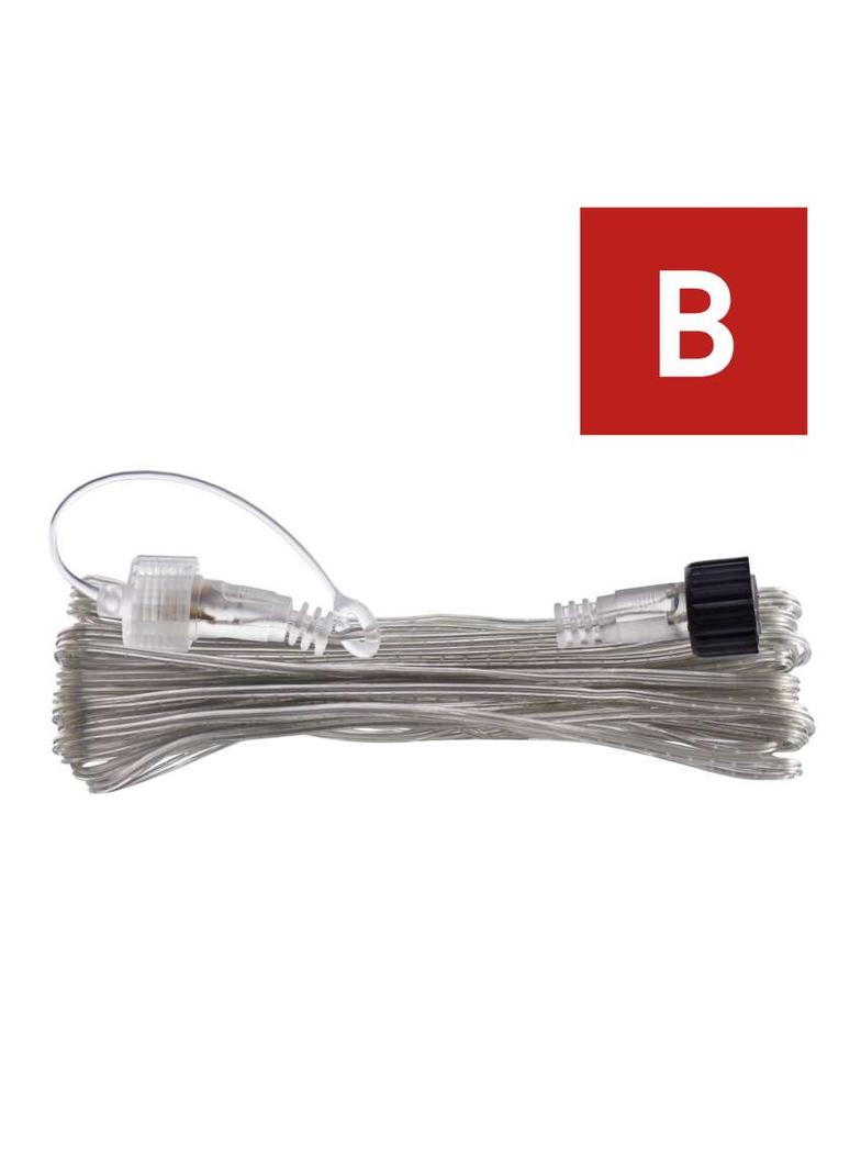 Przedłużacz oświetlenie łączone Standard 10m przeźroczysty IP44 D1ZB02 EMOS