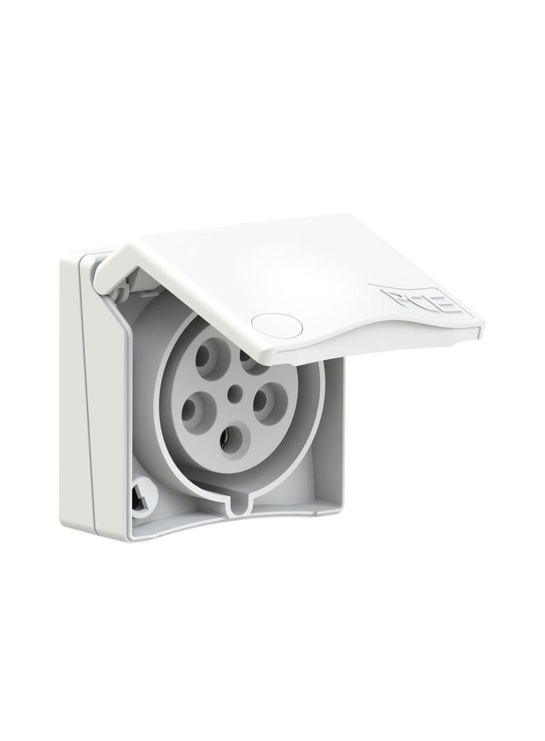 GNIAZDO ZABUDOWANE SERIA DESIGN IP44 gniazdo tablicowe 32A 3P+Z+N 400V 855-6v PCE