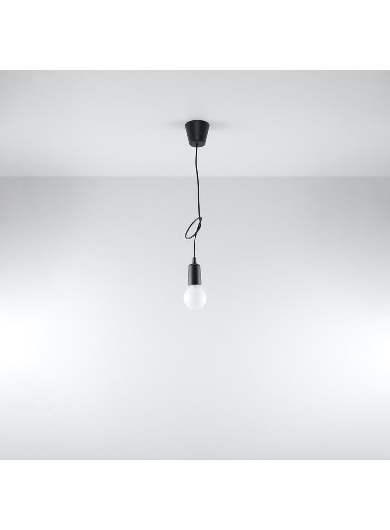 Sollux Lampa wisząca DIEGO 1 czarna SL.0572