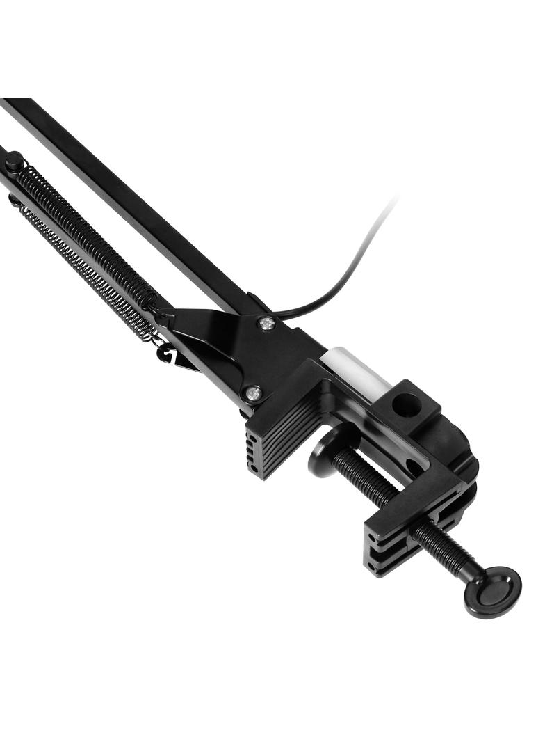 Lampka biurkowa kreślarska DEON przykręcana 60W E27 stalowa czarna VIRONE