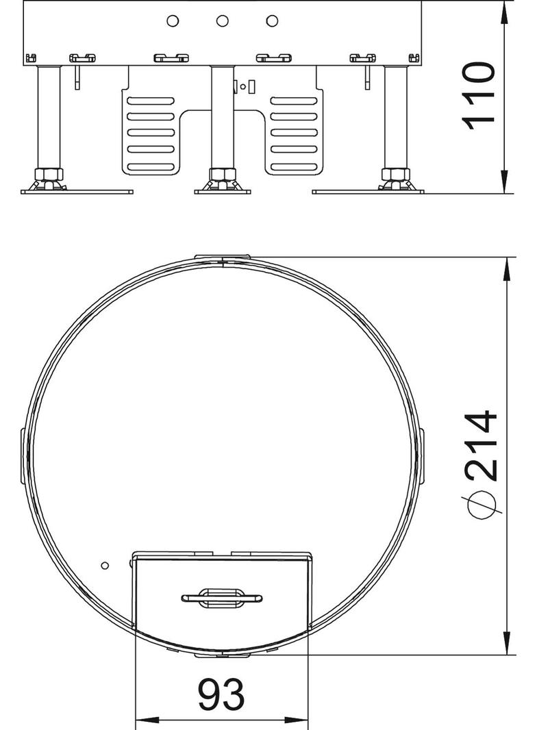RKS2 R4 V20, Okrągła kaseta z wyj.przewodu