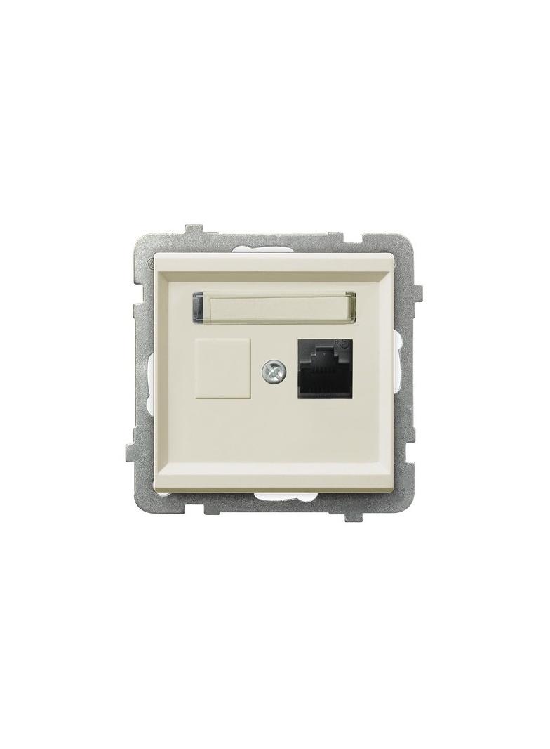 Gniazdo komputerowe, pojedyncze, kat. 6,