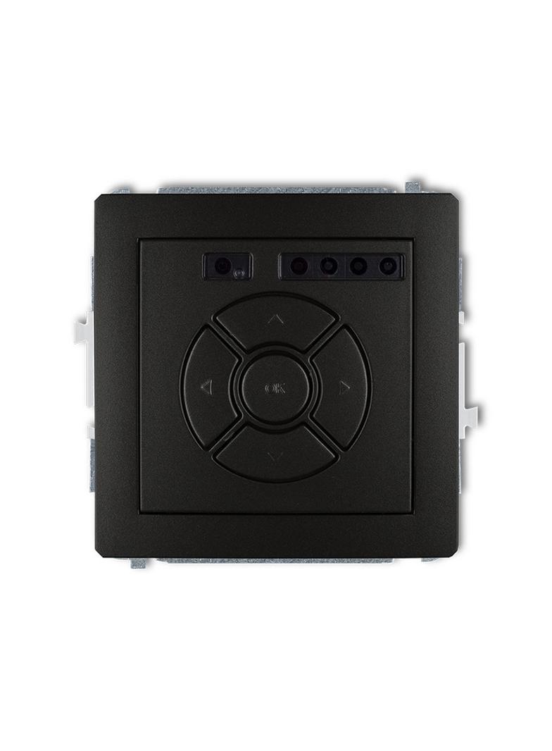 DECO Mechanizm elektronicznego sterownika roletowego (sterowanie lokalne i pilotem) czarny mat