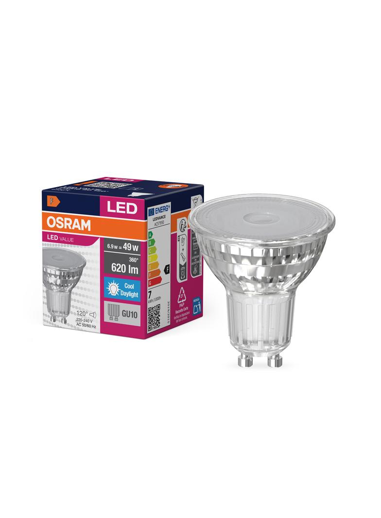 Lampa LED VALUE non-dim PAR16 80 120° 6,9W 865 GU10