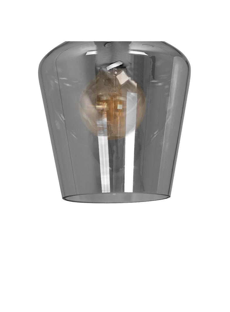 Milagro plafon Santiago Smoked E27 czarny MLP6603