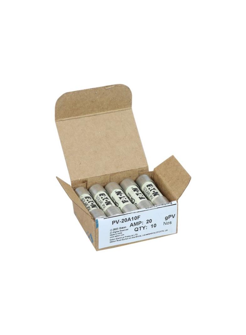 20AMP 1000VDC SOLAR FERRULE 10 X 38MM 20A 1000Vdc wkładka cylindryczna 10x38 do PV PV-20A10F EATON