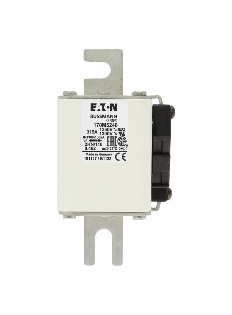 FUSE 315A 1250V 2KN/110 AR CU Wkładka szybka 315A AC 1250V rozmiar 2 61x77x138 mm aR DIN I 170M5240