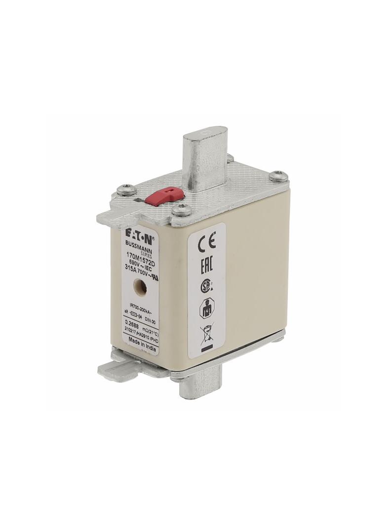 FUSE 315A 690V aR DIN NH00 HSDNH Wkładka szybka 315A 690V aR DIN NH00 podwójny wskaźnik 170M1572D EA