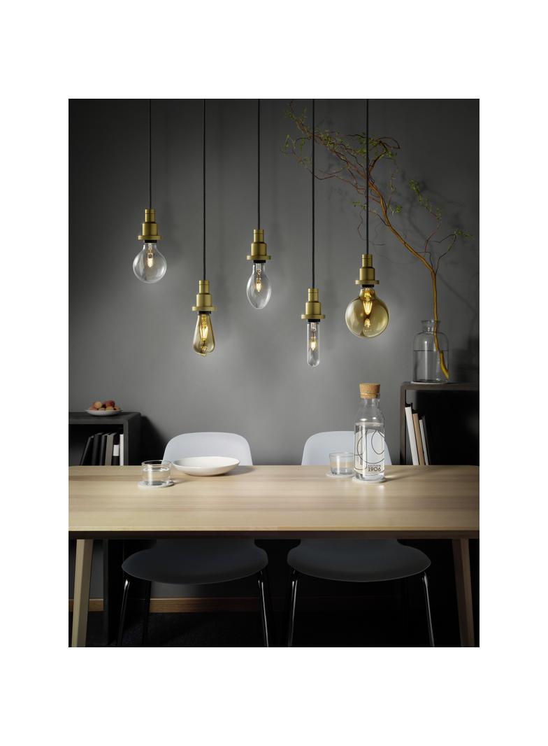 Lampa LED Vintage 1906 dim CL GLOBE125 Filament szkło przezroczyste GOLD 55 dim 7W 825 E27