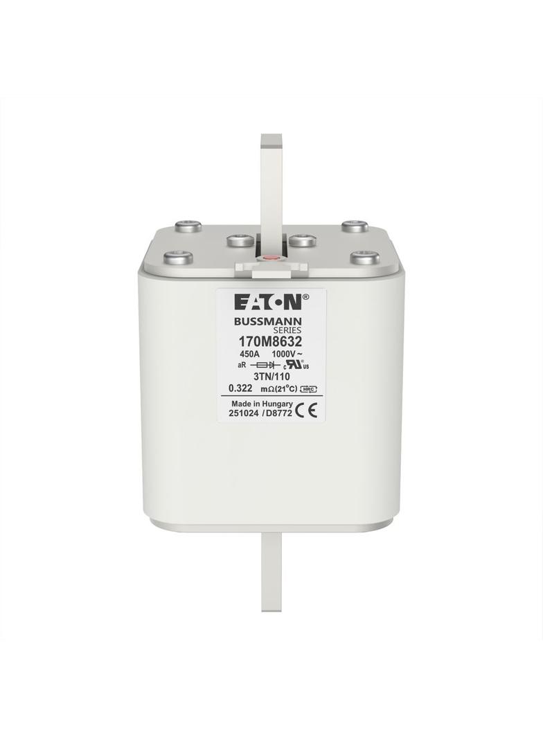 450A 1000V 3TN/110 aR INDICATOR FUSE Wkładka szybka 450A AC 1000V DIN 3 74x90x139 mm aR, 170M8632 EA