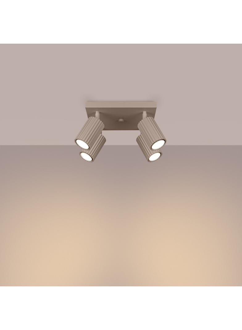 SOLLUX Plafon KARBON 4 taupe ; SL.1769