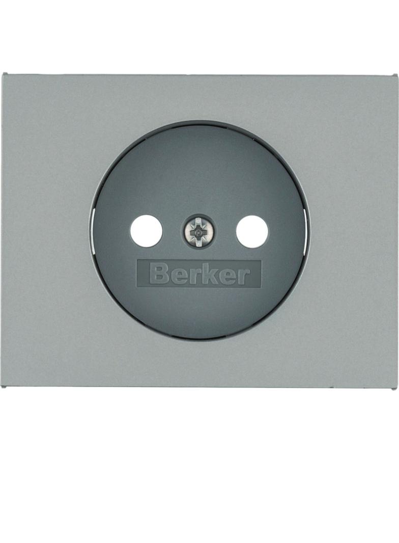 BERKER K.5 Płytka czołowa do gniazda bez uziemienia stal szlachetna lakierowana 3967157004 HAGER