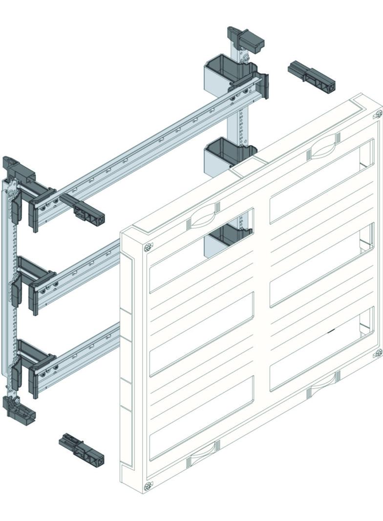 univers N Blok dla aparatów modułowych montowanych poziomo 6x12M 450x500mm UD32B1 HAGER