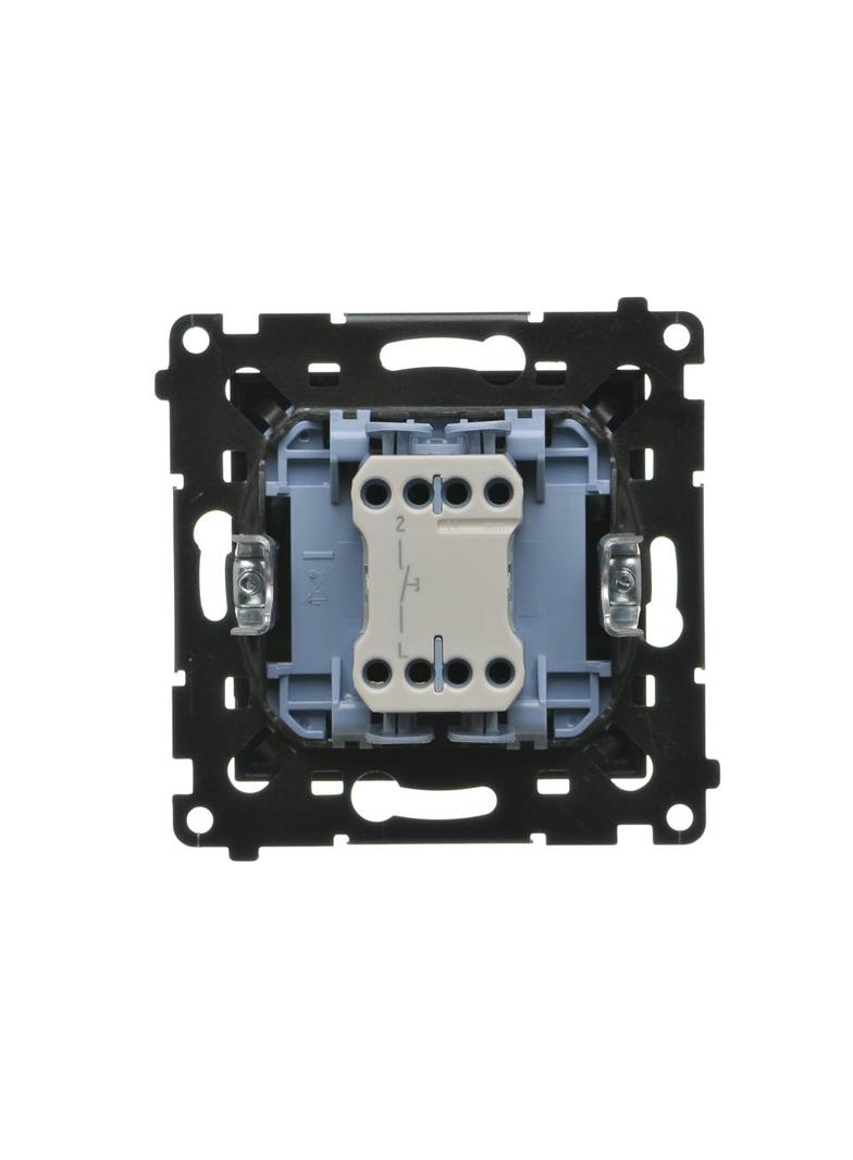 Simon 55 Przycisk zwierny /światło/ szybkozłączka Czarny mat