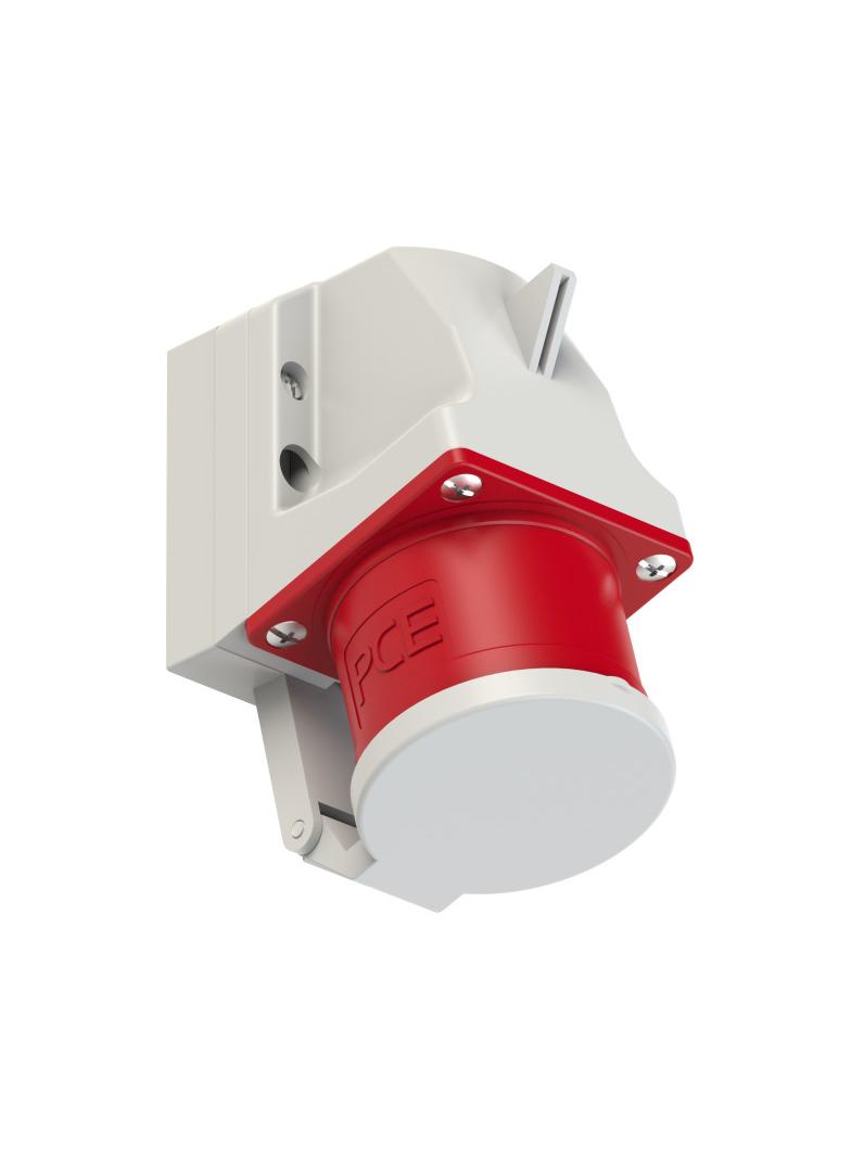 WTYCZKA ODBIORNIKOWA Z KLAPKĄ 32A 400V 3P+Z+N  IP44