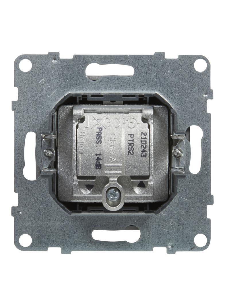 SUNO - Gniazdo TV-R-SAT przelotowe 14 dB, Aluminium, Legrand