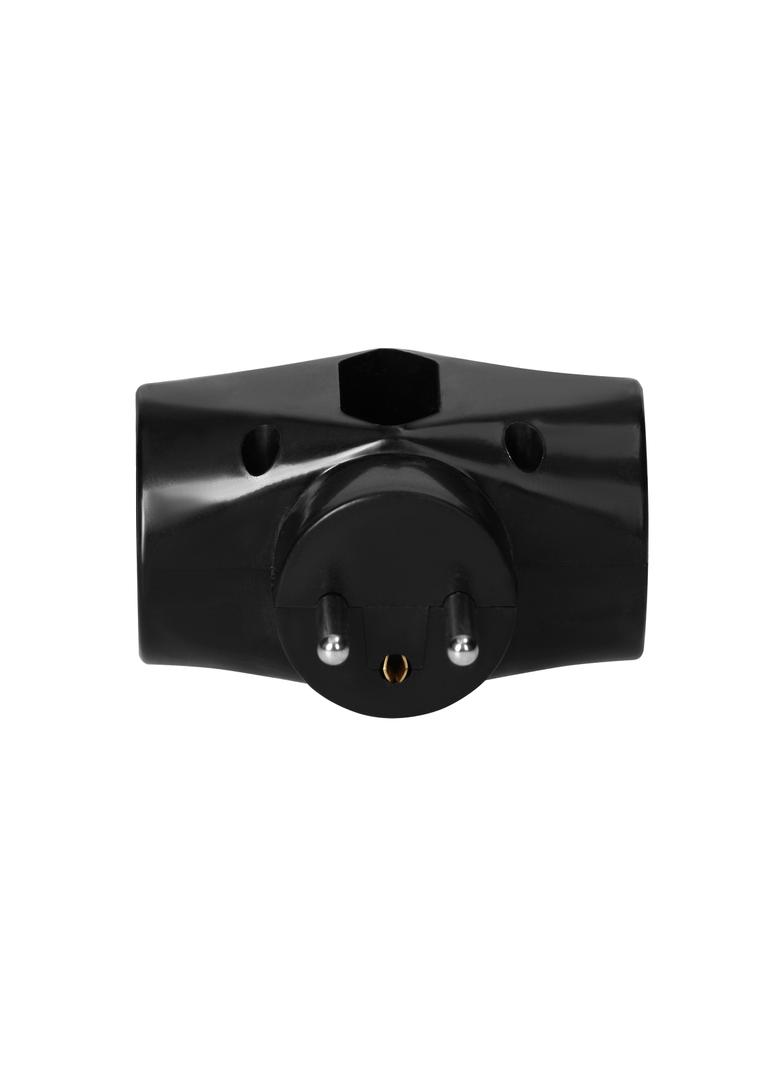 Rozgałęźnik 2x2P+Z, 1x2P/II, czarny OR-AE-13221/B ORNO