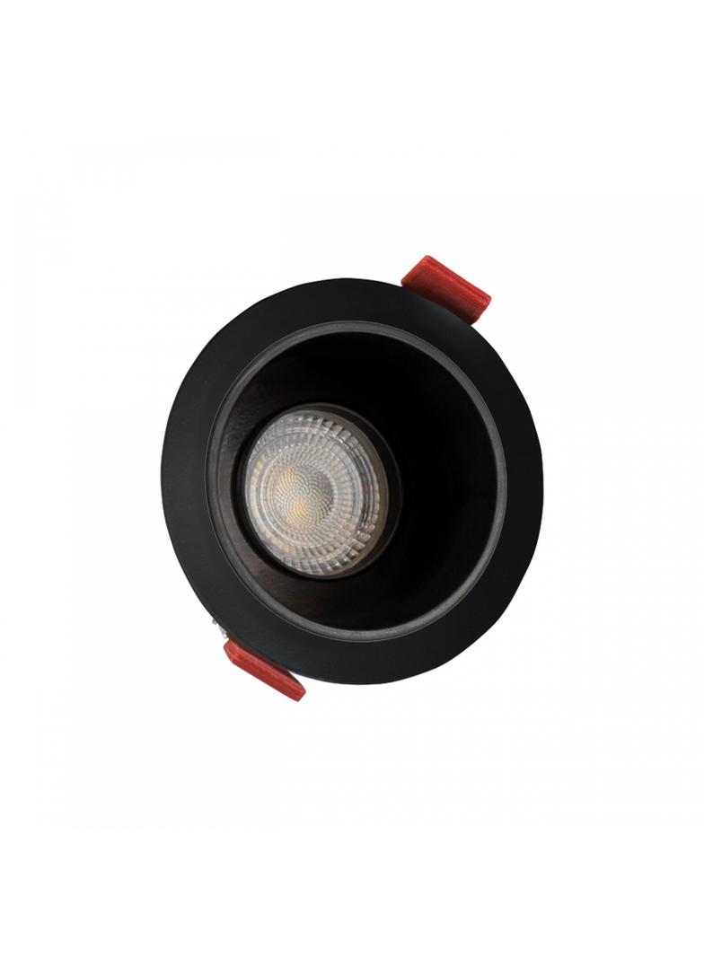 Oprawa oczko FIALE COMFORT GU10 OCZKO GU10 250V IP20 FI85x50mm CZARNY okrągła środek czarny ruchoma