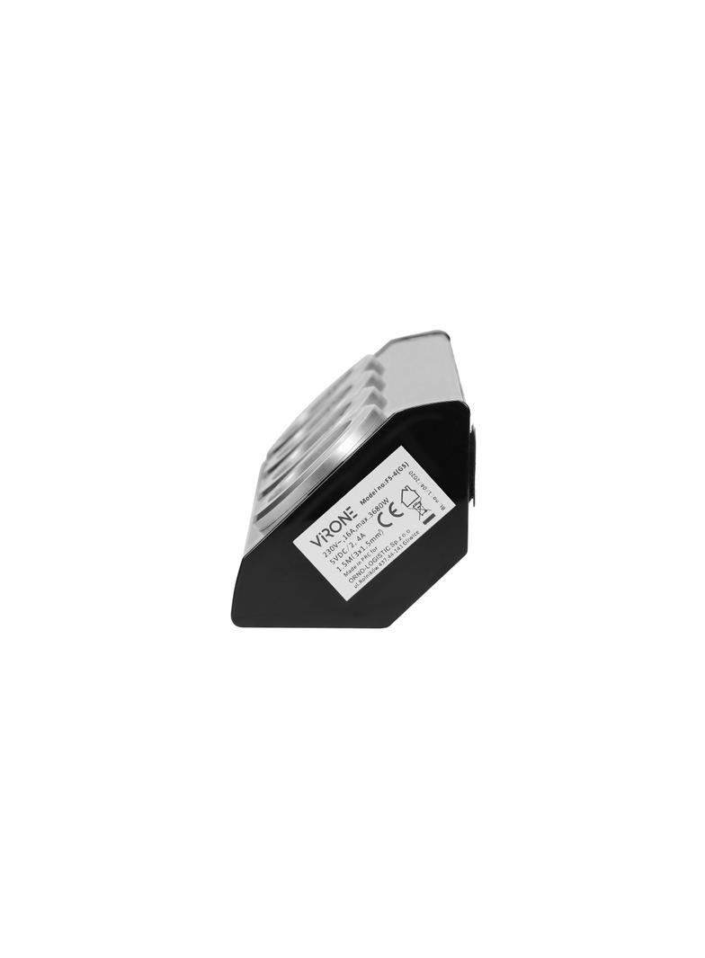 Gniazdo meblowe, kuchenne z ładowarką USB, montowane na rzepy z przewodem 1,5m - 3x2P+Z schuko, 2xUS FS-4(GS) ORNO