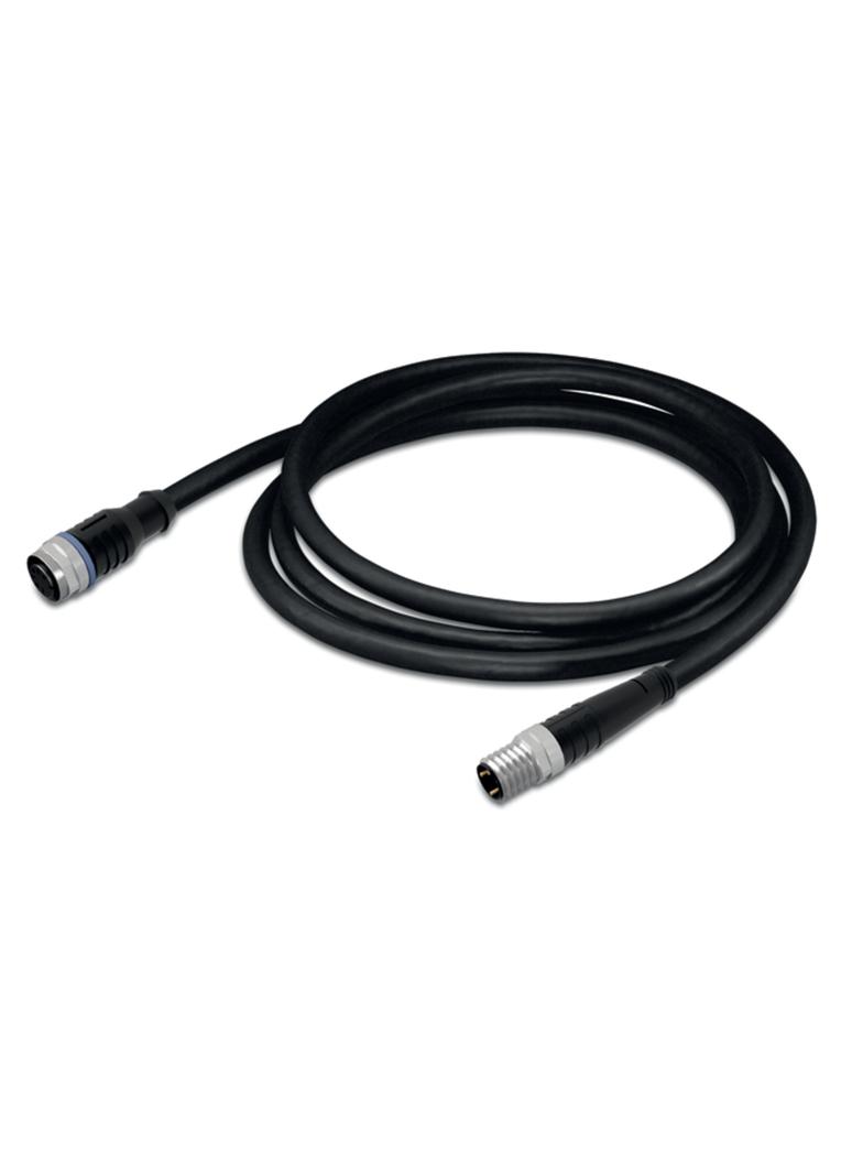 przewód do czujników/el.wykonawczych gniazdo proste/wtyczka prosta M12 1m