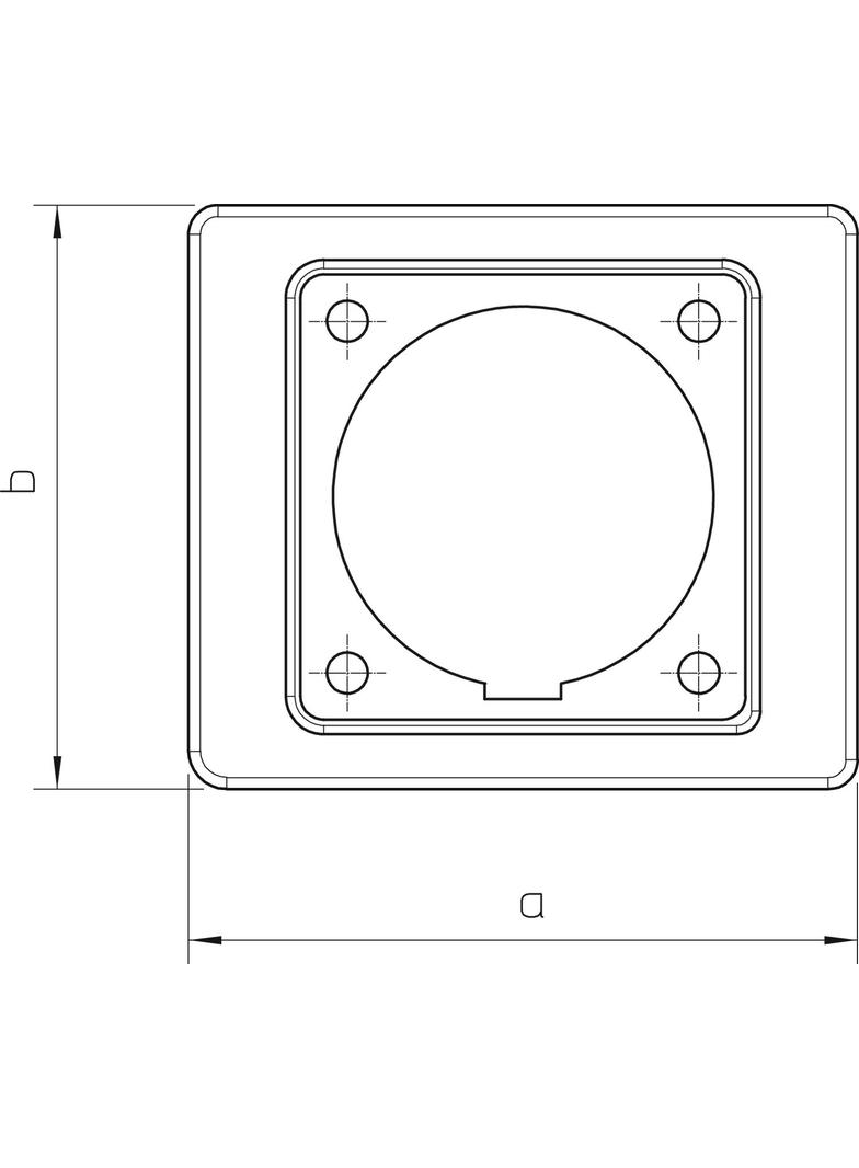 2393/16, MASKA DO GNIAZD WTYK.16 AMP.
