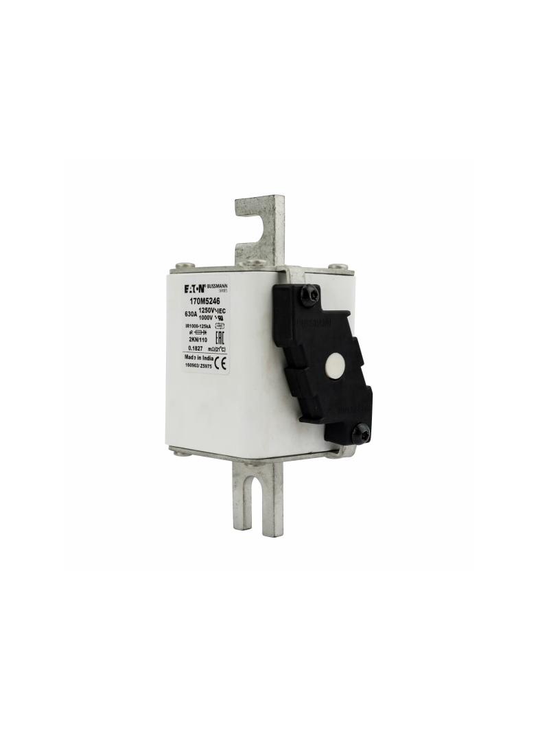 FUSE 630A 1250V 2KN/110 AR CU Wkładka szybka 630A AC 1250V rozmiar 2 61x77x138 mm aR DIN I 170M5246
