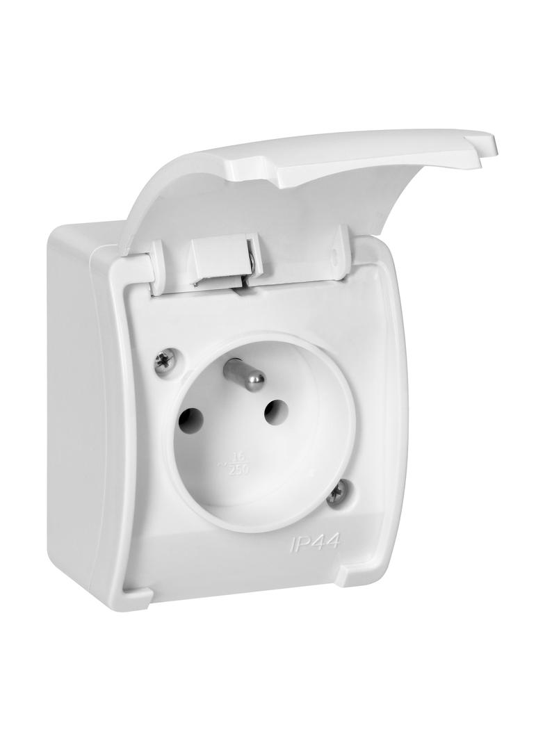 Gniazdo pojedyncze 2P+Z AQUATIC IP44 biały OR-OE-7105/W ORNO