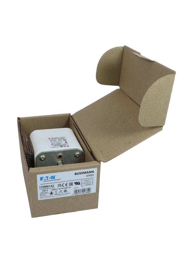 500A 1250V 3/110 aR INDICATOR FUSE Wkładka szybka 500A AC 1250V rozmiar 3 76x90x139 mm aR D 170M6142