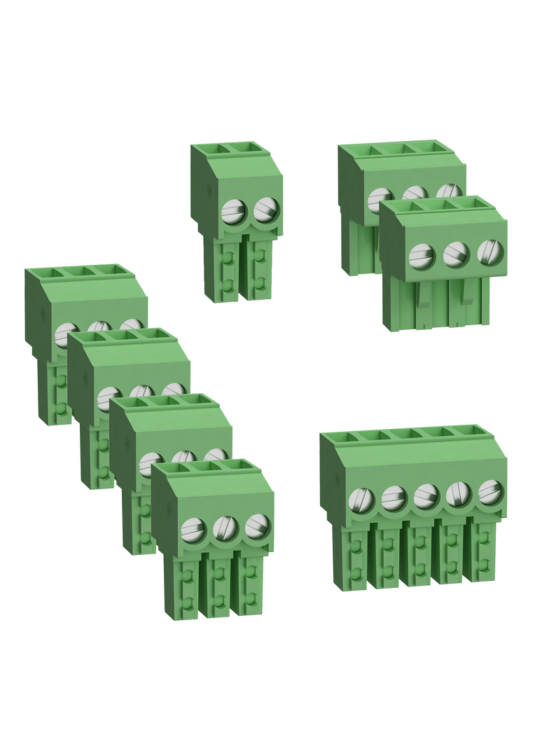 Modicon M172, Blok zacisków śrubowych do sterowników M172, 7 We/Wy