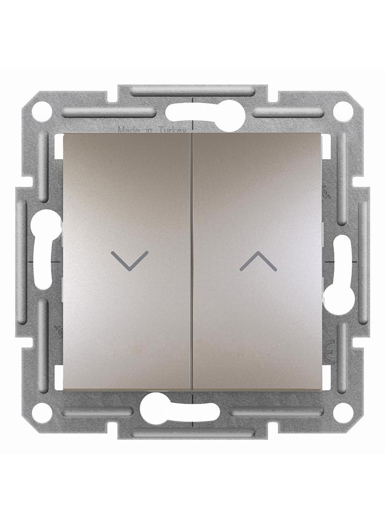 Asfora, łącznik żaluzjowy, bez ramki, brąz