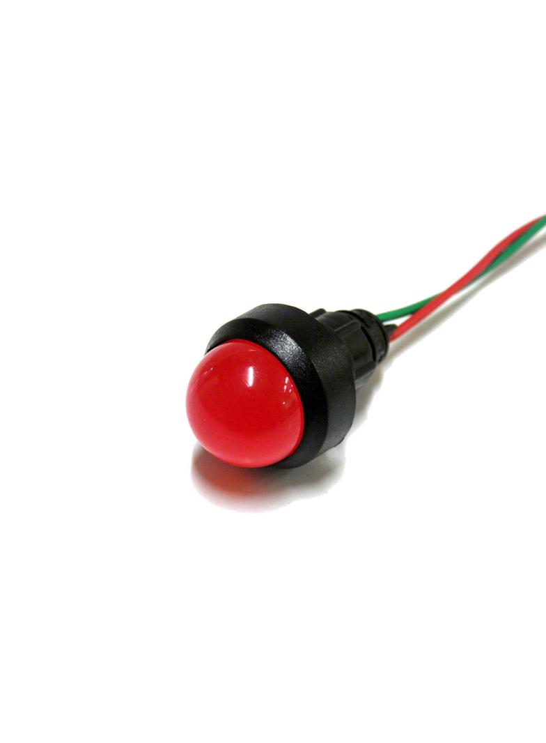 Klp20R/24V ,  Kontrolka diodowa, klosz 20 mm, 24V, czerwony