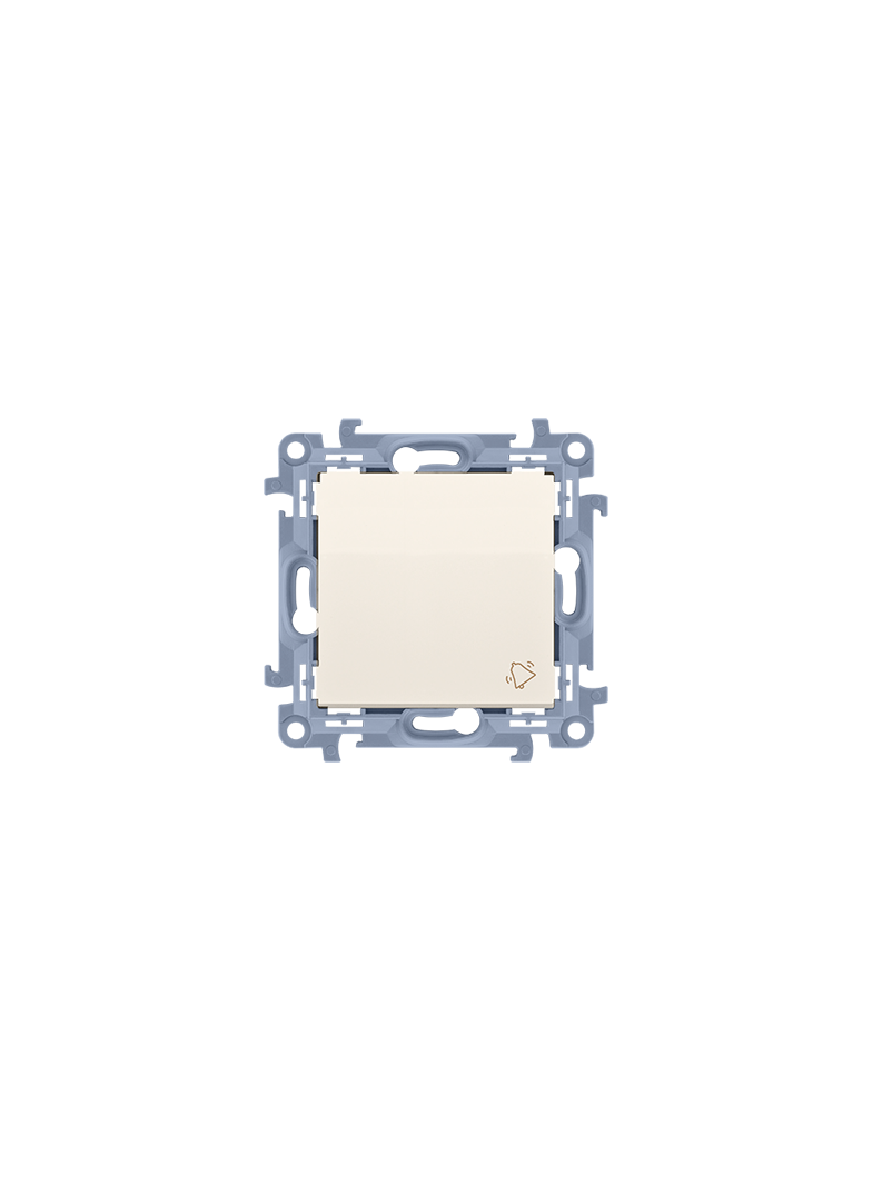 Simon 10 Przycisk dzwonek 10A z. śrub. krem