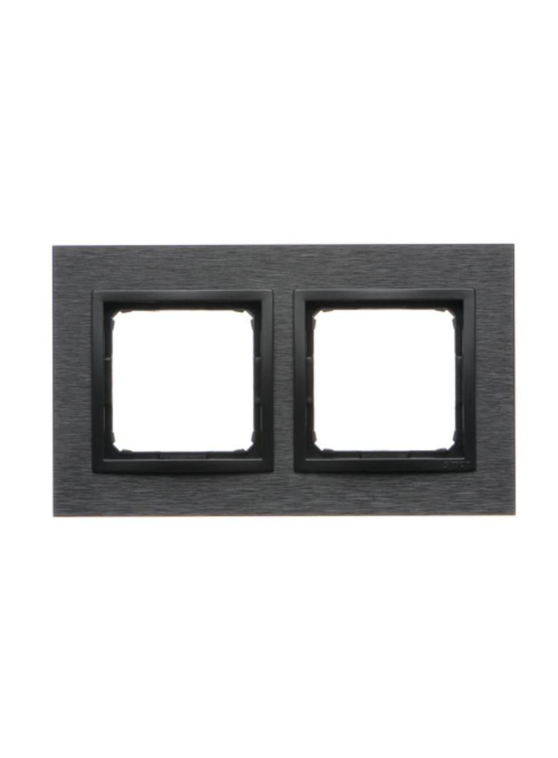 Simon 54 NATURE WMDZ-0120xS-083 Ramka 2-krotna Nature-Metal, INOX DARK, IP20/IP44. (IP44-należy zast DRN2/83 KONTAKT