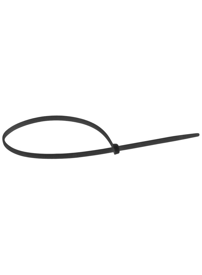 OPASKA COLRING - ZĄBKI WEWĘTRZNE - DŁUGOŚĆ 360 MM; SZEROKOŚĆ 7,6 MM - CZARNA (TOREBKA), Legrand