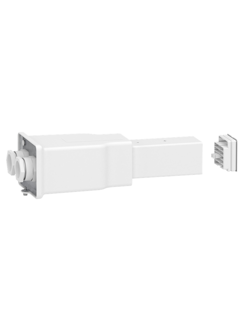 Canalis KB, kaseta zasilająca 3L+N+PE lewa biała metalowa 40A 1 obwód