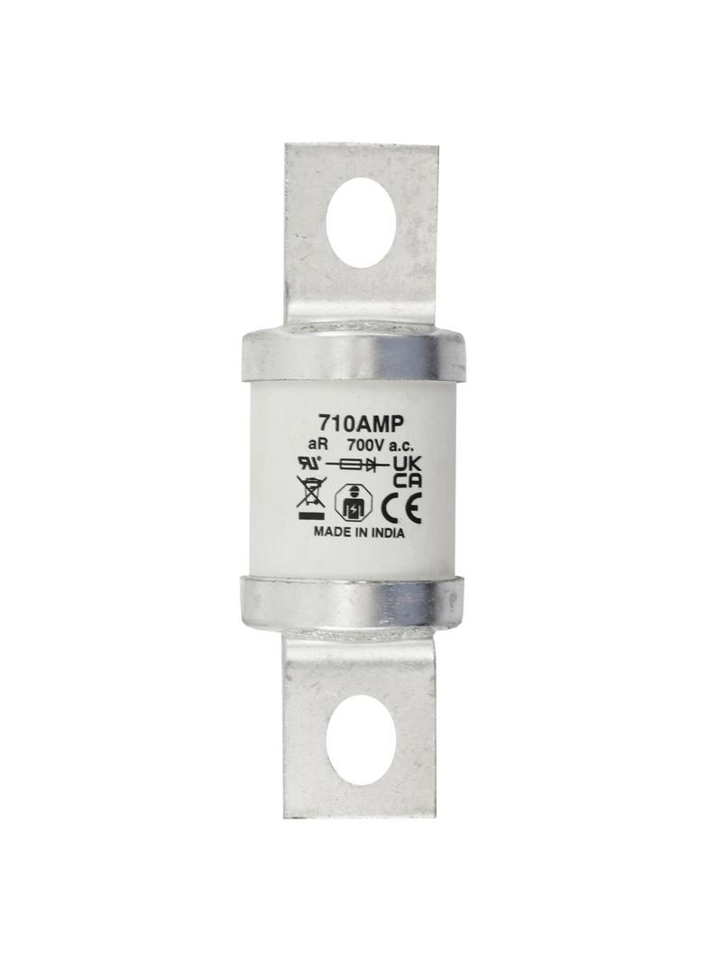 710AMP 690V AC BS88 HIGH SPEED TWIN FUSE Wkładka szybka 710A AC 690V DC 350V BS88 83x113 m 710MMT EA