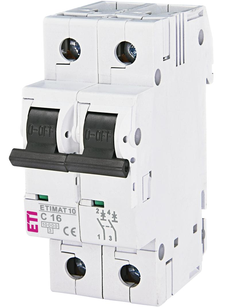 Wyłącznik nadprądowy MAT 10 2P C16A 002133716 ETI
