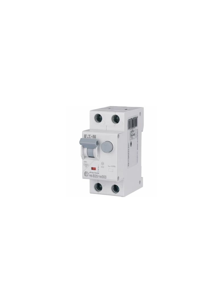 HNB-B20/1N/003 Wyłącznik różnicowonadprądowy 6kA B20A 1P+N 30mA typ AC 195122 EATON
