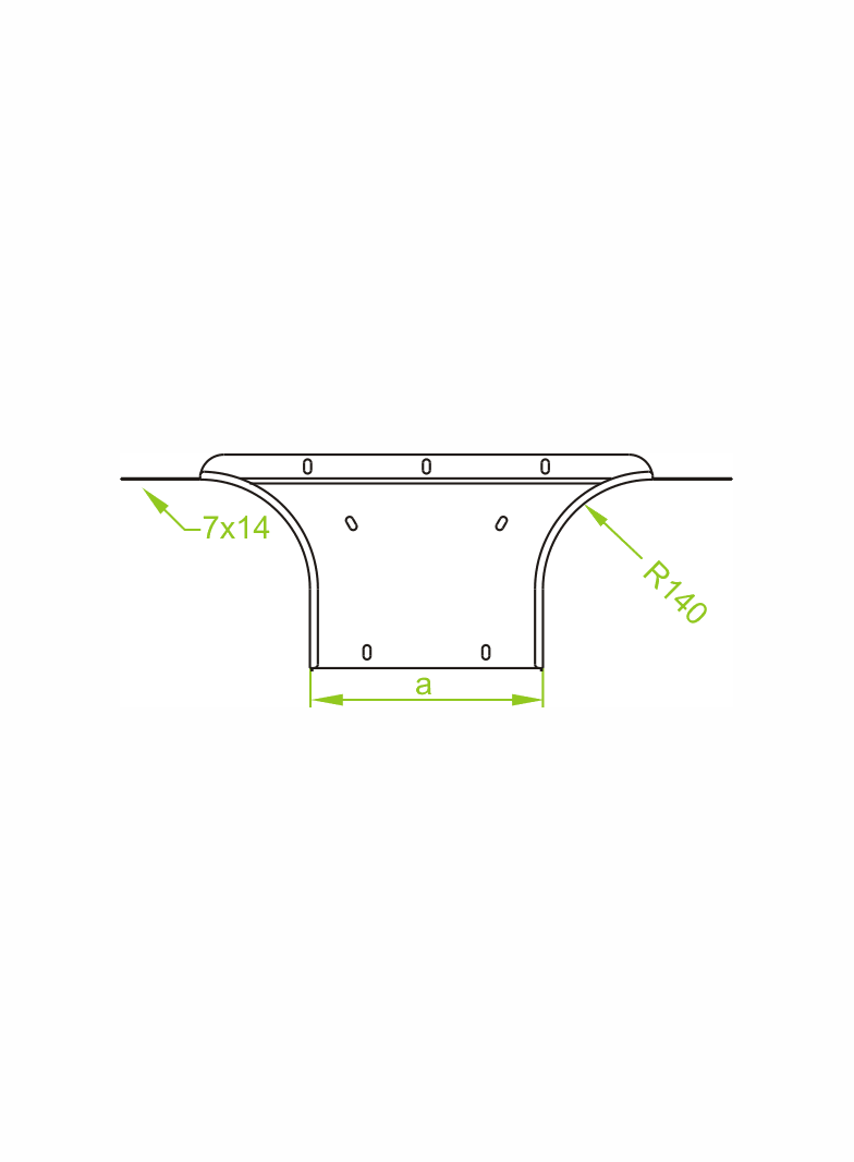 Trójnik dostawny 100x50mm Grubość 1,50 mm TKZDP100H50 354010 BAKS